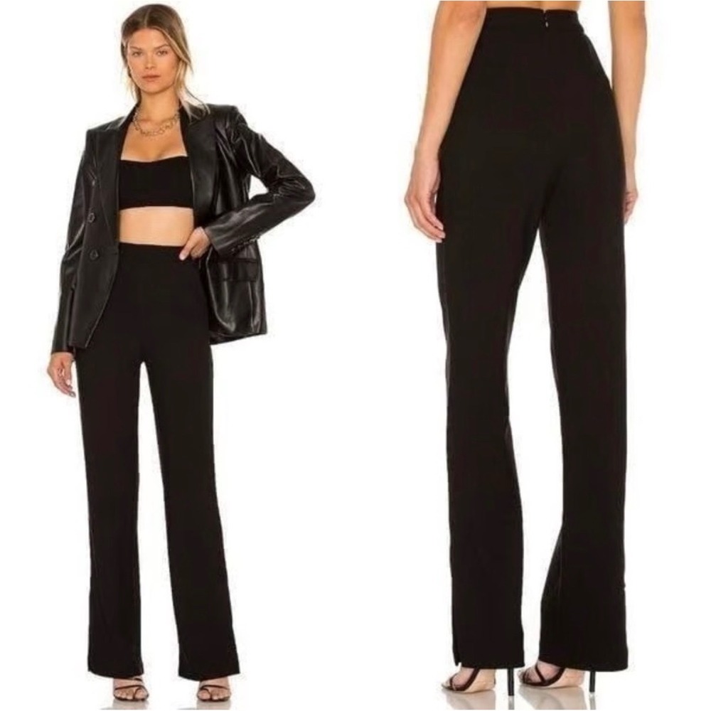 NBD Black High Rise Straight Leg Pants Size XS
